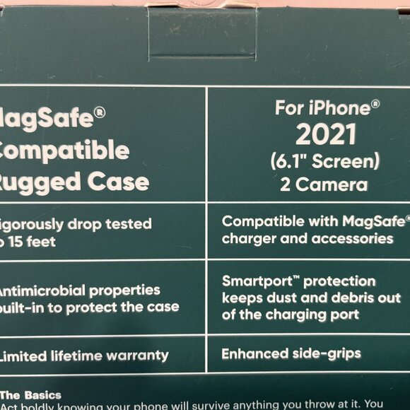 NEW, onn. MagSafe Compatible Rugged Case iPhone 2021 Pro, NIB one cover - Clear - Picture 9 of 9